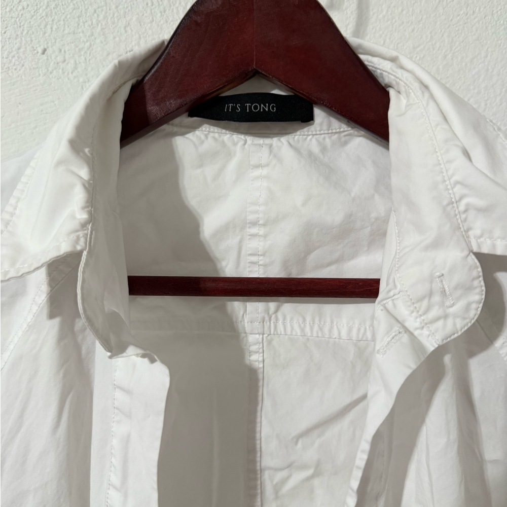 Women's White Button Down Shirt - Picture 2 of 7